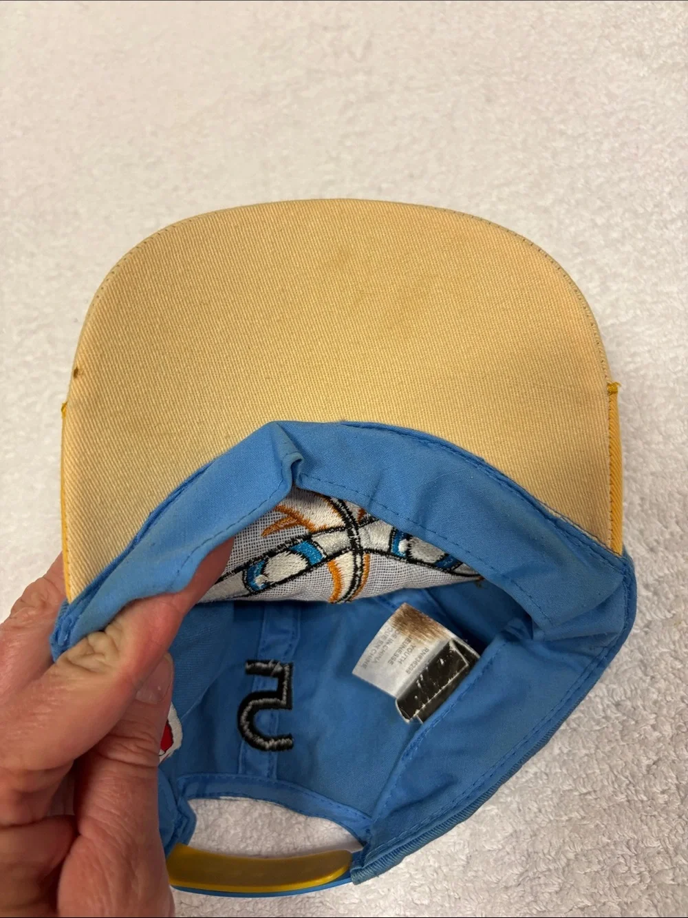 Disney turbo snail racing Kids Blue Yellow Character Baseball Cap o/s